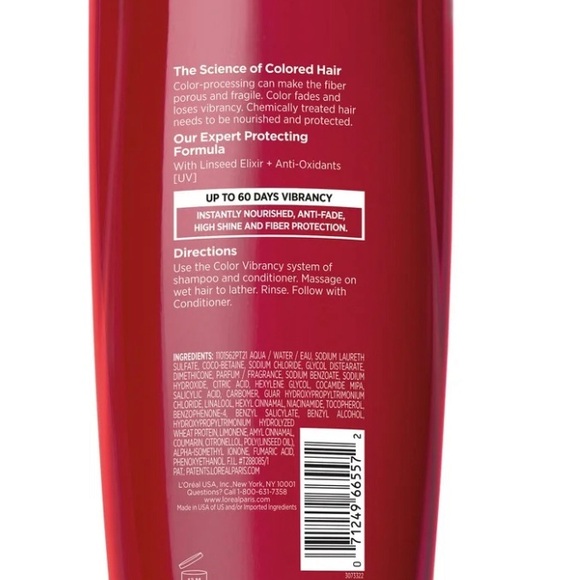 L'Oreal Paris Elvive Color Vibrancy Color Protecting Shampoo & Conditioner *NEW* - Picture 3 of 4